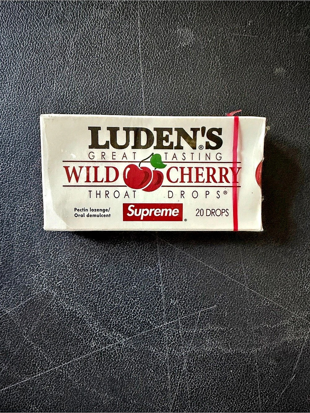 Supreme Luden's Wild Cherry Throat Drops Wild Cherry 20 Drops Collectible